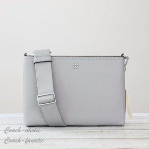 TORY BURCH グレー レザー ビジネスバッグ Tory Burch | Bags | Nwt Tory Burch Blake Swingpack Leather